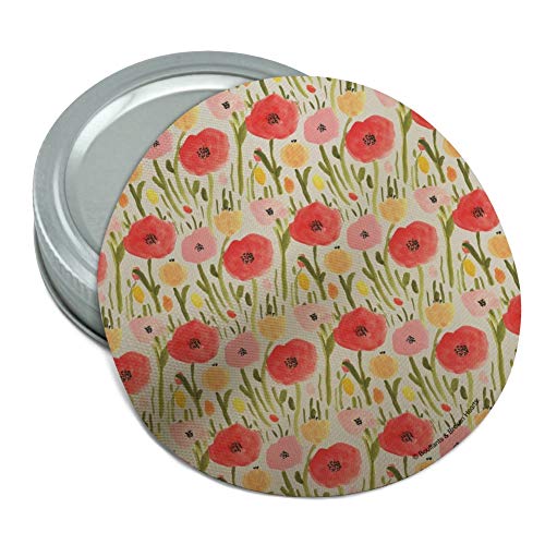 Wild Garden of Flowers Pattern Round Rubber Non-Slip Jar Gripper Lid Opener