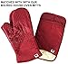 Big Red House - Silicone Pot Holders- Set of 2 Red - 10x3 - Heat Resistant Kitchen Protectors for Hot Pans and Baking Professional Grade Cooking Mitts
