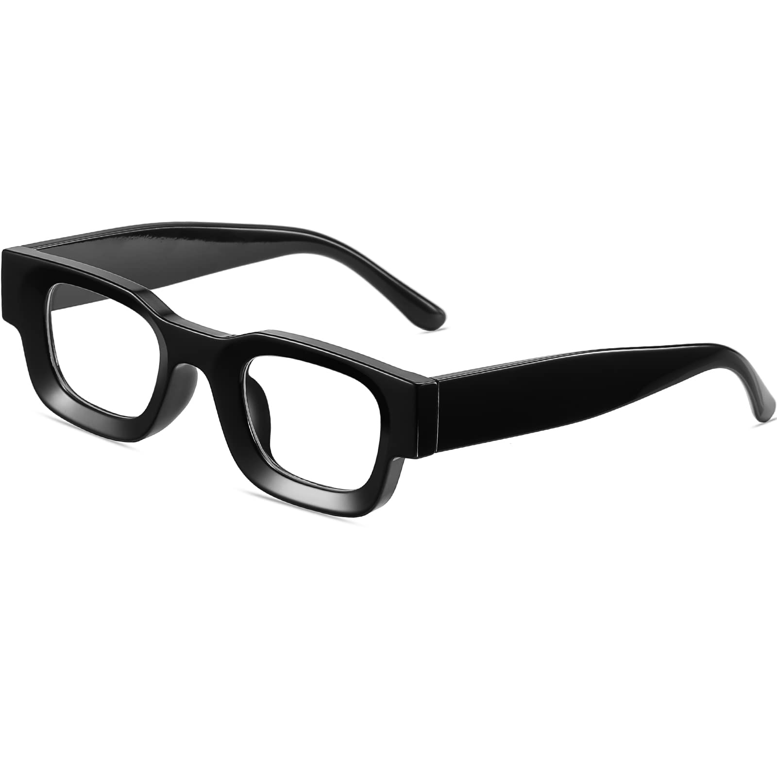 AIEYEZOAIEYEZO Modern Thick Rectangle Sunglasses for Women Men Retro 90s Chunky Square Polarized Sunnies