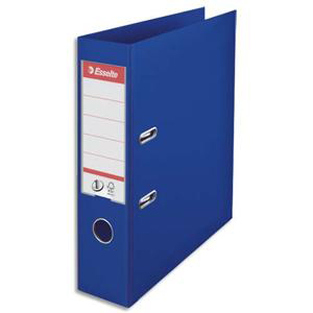 Lot de 10 classeurs à levier N°1 POWER en polypropylène, dos 75mm, coloris BLEU foncé