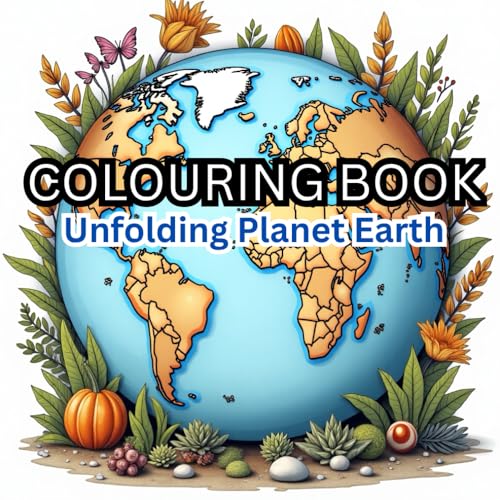 Unfolding Planet Earth: Adult Colouring Book: Unwind with the Physical and Human Wonders of Planet Earth