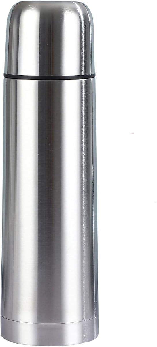 Botella térmica aislada con taza, termo de café de acero inoxidable para bebidas frías y calientes, botella de agua con vaso aislado al vacío, taza de viaje deportiva de doble pared (1000 ml)