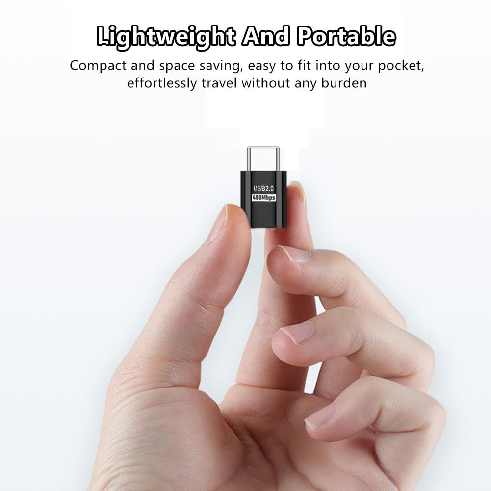 Adattatore OTG USB Tipo C Maschio a Femmina Alta Velocità per Trasferimento Dati e Uscita Video Argento