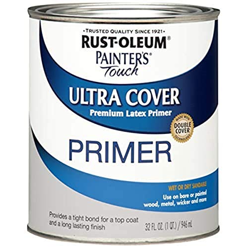 Rust-Oleum, Flat Gray Primer 1980502 Painters Touch Quart...