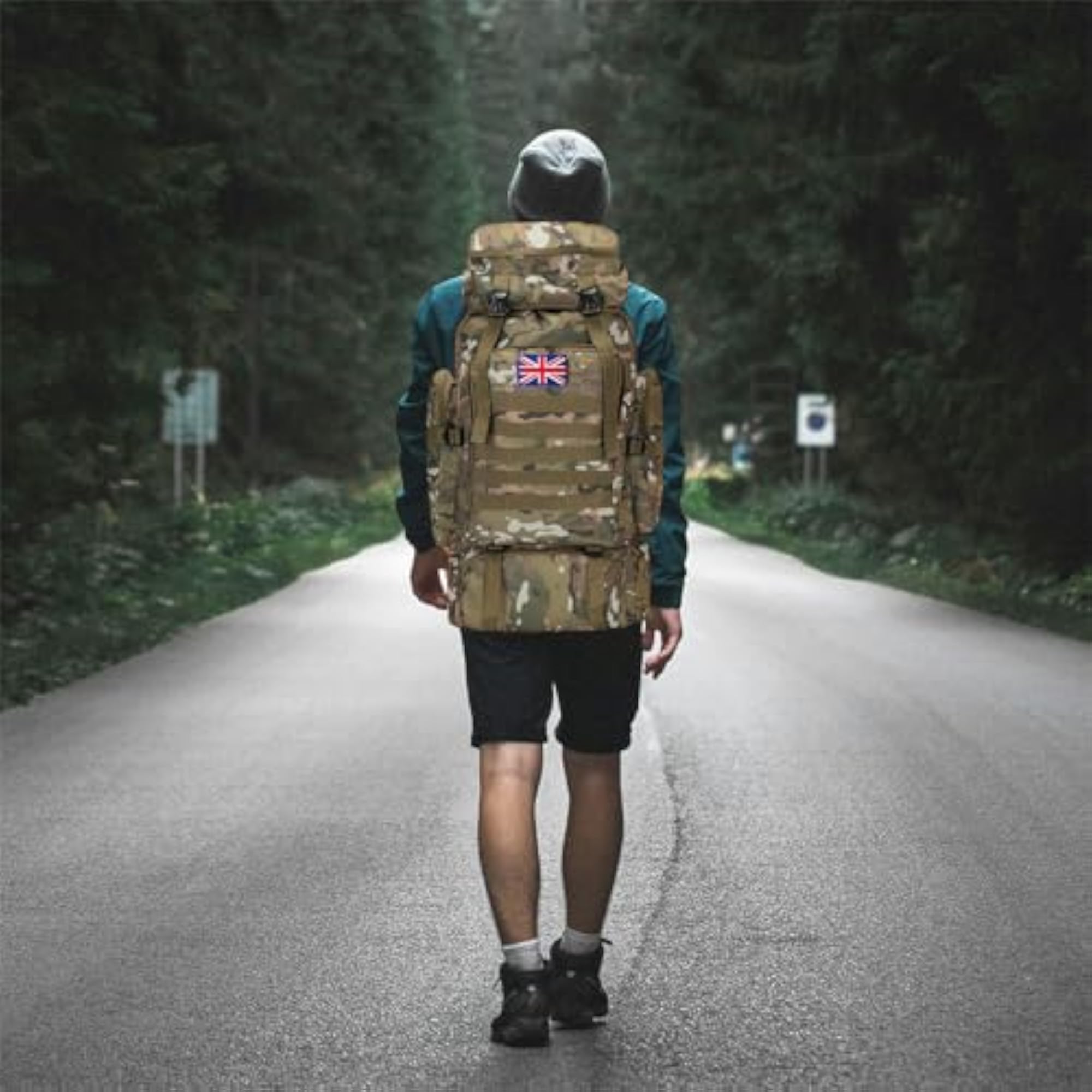 80L Waterproof Hiking Backpack, Lightweight and Spacious