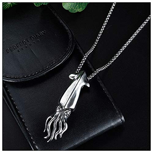 Punk Rock Stainless Steel Ocean Octopus Pendant Necklace,24inches Link Chain2