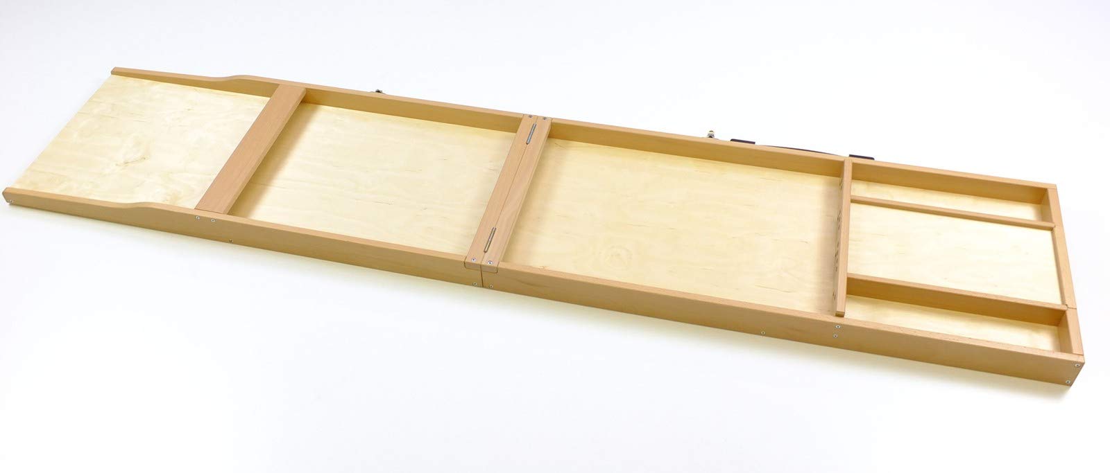 Shuffelboard faltbar/Sjoelbak opvouwbaar/Dutch Shuffleboard Foldable/Mit Offiziellen Wettkampfmaßen und mit 30 hohlgeschliffenen Spielsteinen/Made in Germany