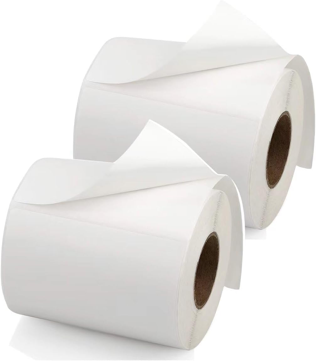 4" x 6" Thermal Labels 250 Labels Per Roll， 2 Rolls