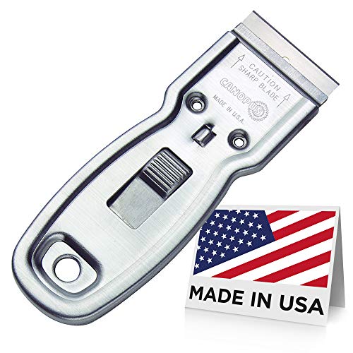 CANOPUS Razor Blade Scraper Tool, Razor Blade Holder, Window Scraper with Razor Blades, Scraper for Glass, Oven, and Cooktop, Sticker Remover Tool, Windshield Scraper