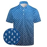 Mens Golf Shirts Funny Golf Polo Shirts for Men Moisture Wicking Polo Shirts Quick Dry Short Sleeve Golf Shirts