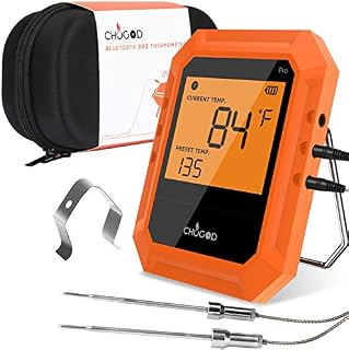 BBQ Meat Thermometer, Bluetooth Remote Cooking Thermometer, Digital Oven Thermometer with 6 Probe