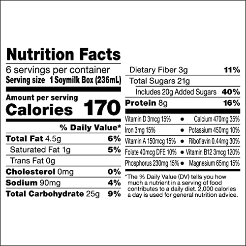Silk Shelf-Stable Soy Milk Singles, Chocolate, Dairy-Free, Vegan, Non-Gmo Project Verified, 8 Oz., 6 Pack #TOP6