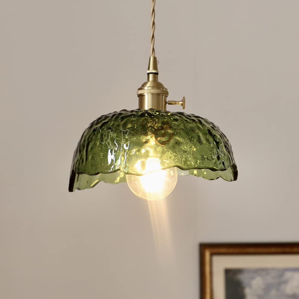 Lampe suspendue en métal moderne E27 avec cordon réglable et globe en verre fin