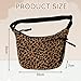Imagen de Vninkul Bolso Leopardo,Bolso Media Luna Mujer