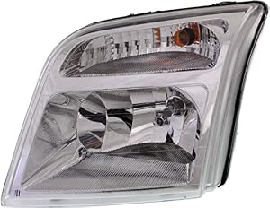Evan-Fischer Headlight Assembly Compatible with 2010-2013 Ford Transit Connect Halogen Driver Side