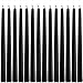 YYHC Dripless Taper Candles 10" Inch Tall Wedding Dinner Candle Set of 14 (Black)