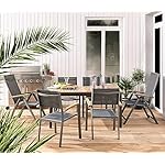 Dehner Klappstuhl Colmar Aluminium Anthrazit