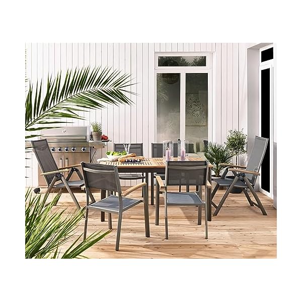Dehner Klappstuhl Colmar Aluminium Anthrazit