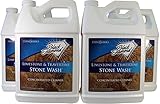 Black Diamond Stoneworks Limestone and Travertine Floor Cleaner: Natural Stone, Marble, Slate, honed or Tumbled. 4-Gallon Concentrate Ph Neutral