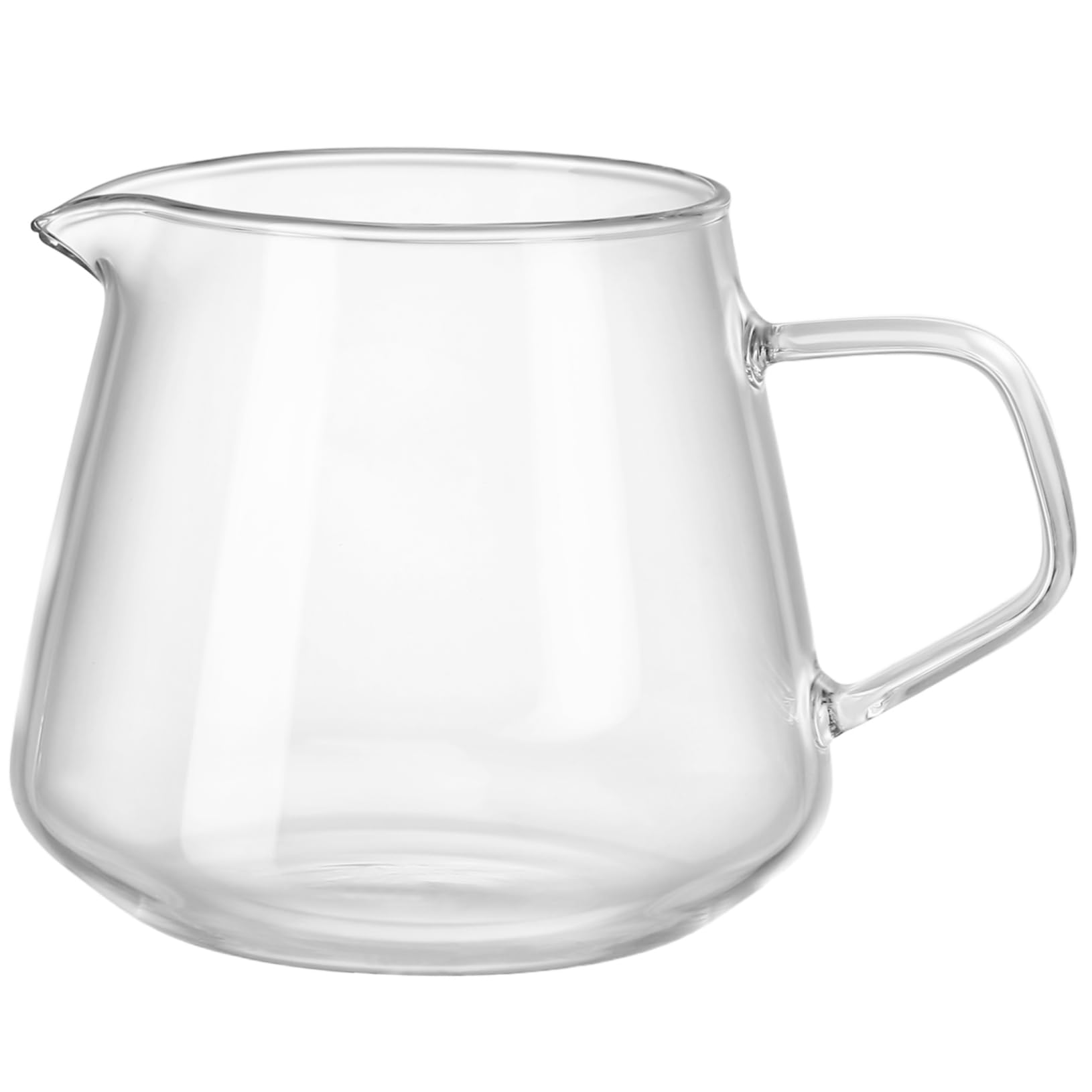 Alipis Easy Clean Heat Resistant Coffee Pot 650ml Glass Kettle Coffee Pouring Pot Home Supplies