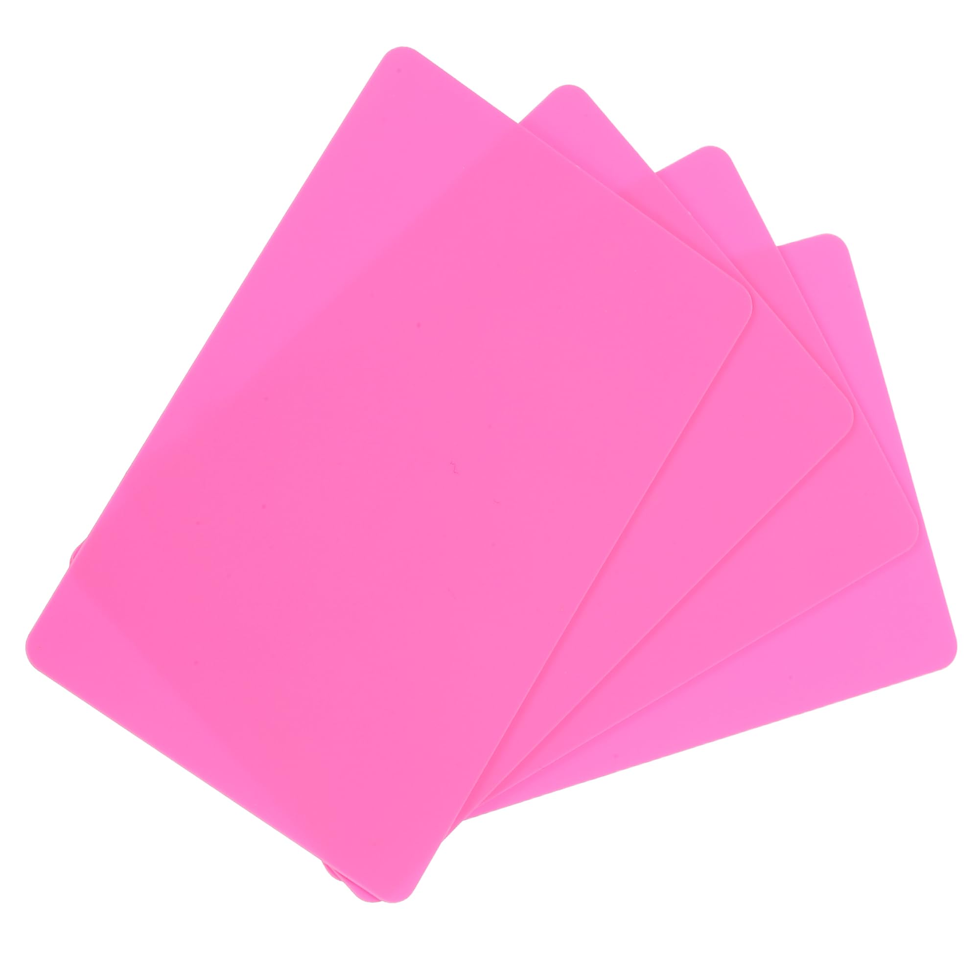sourcing map 20Pack Blank PVC Cards 20mil ID Blank Credit Cards Plastic Waterproof & Double Sided Printing for ID Badge Printer, Graphics Pink