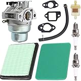 5 N/C ZAMDOE GCV160 carburador Repuesto Kit para Honda GCV160A GCV160LA GCV160LE Motor HRB216 HRR216 HRS216 HRT216 HRZ216 Cortacésped con bujía, línea de Combustible, Filtro de Combustible, Juntas
