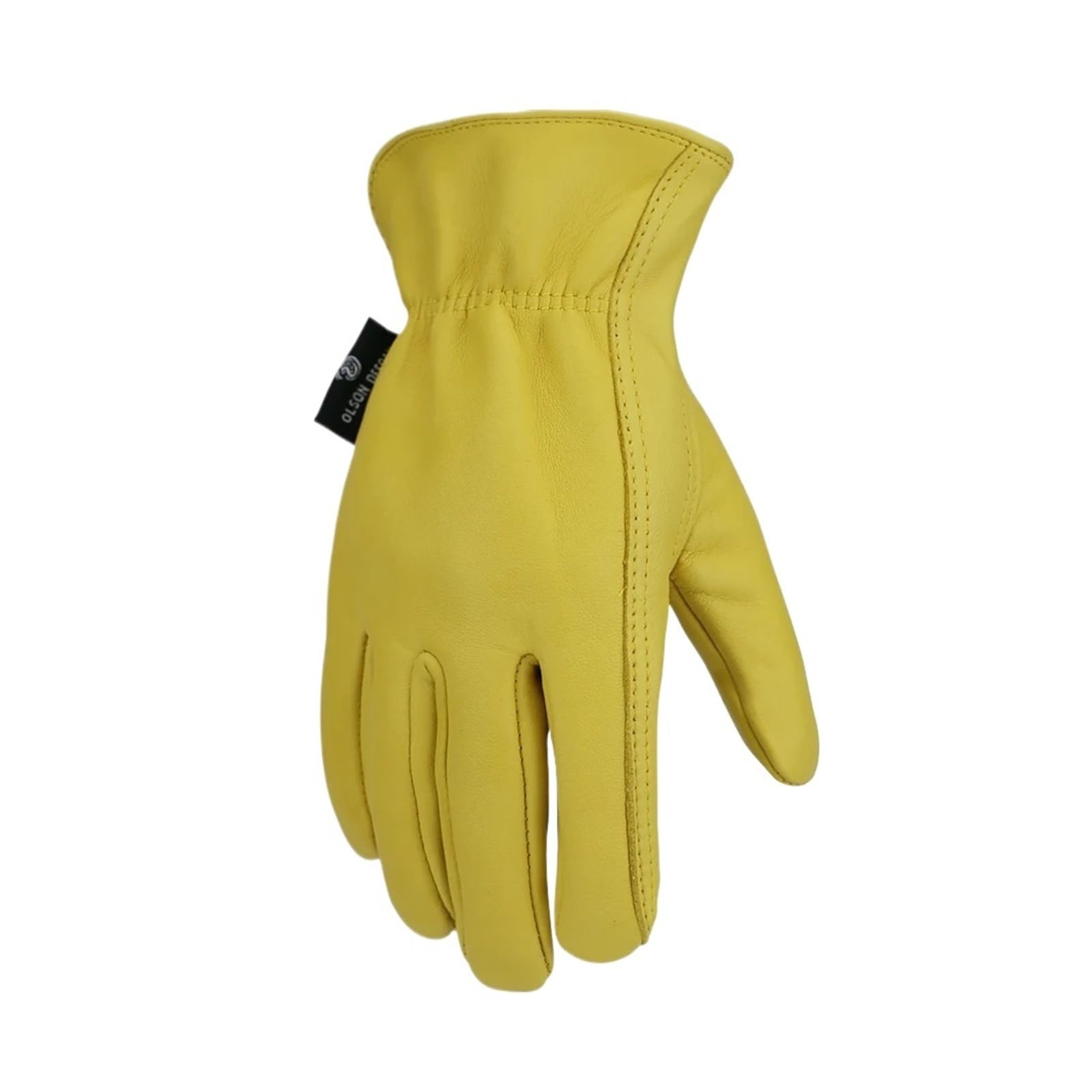 Genérico 12 Pares de Guantes Trabajo Piel Oveja, Flexibles | Guantes de cuero para conducir, jardinería, manipulación; HY007; con fourchettes