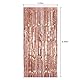 2 Stück Glitzer Vorhang Deko, Metallische Lametta Vorhänge Rosegold Folien Fransenvorhang Lametta Vorhang Schimmer für Hochzeit, Verlobung, Geburtstag, Bachelorette, Party, Bühnendekoration (1X2M)