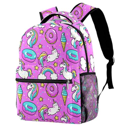Sac de voyage décontracté et scolaire à motif licorne pour le weekend