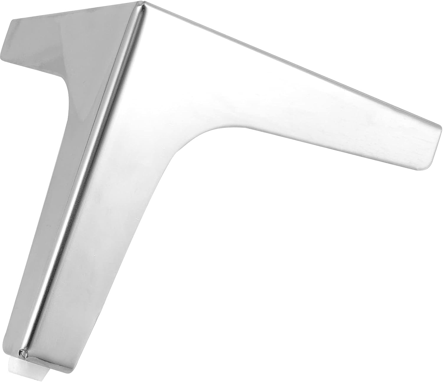 HAKZEON 12 PCS 6 Inches Height Triangle Furniture Legs, Modern Triangle Furniture Sofa Feet, Triangle Metal Furniture Feet for Cabinet Table Cupboard Sofa Chair, Silver