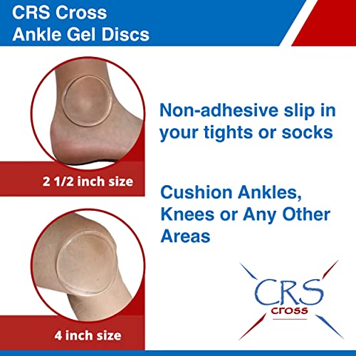 Crs Cross Ankle Gel Discs - 2 1/2 Inch Ankle Gel Pads. Cushion And Protection For Ice Skating, Hockey, Roller Skating, Inline, Hiking, Riding, And Ski Boots. #TOP3