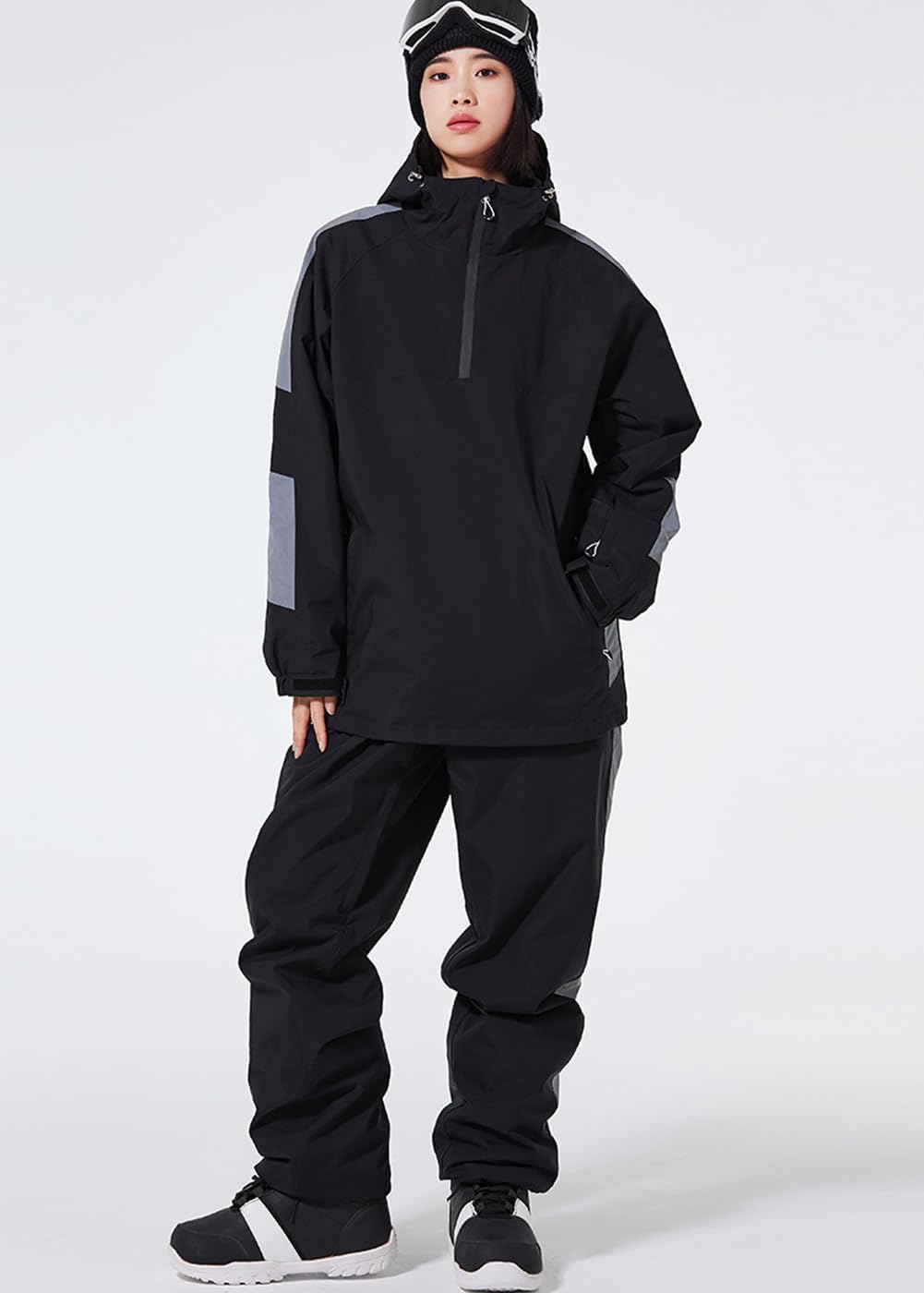 HOTIAN] スノーボード ウェア 上下セット メンズ 耐水圧10000mm 撥水