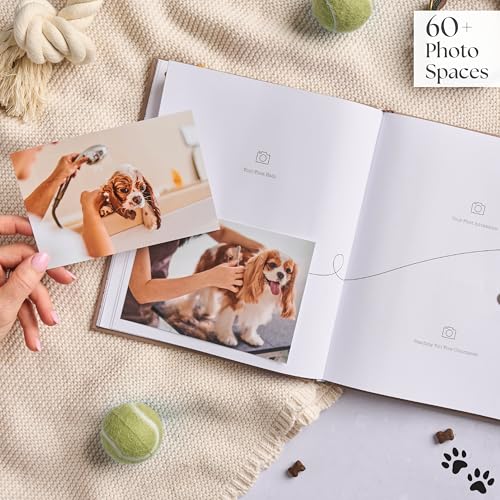 Neues Geschenk für Welpen – Erinnerungsbuch für Hunde und Erinnerungsfotoalbum, Geschenk für neue Welpenbesitzer, Hundeliebhaber und Haustiereltern, Scrapbooking