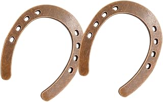 2pcs Vintage Craft Horseshoe Favors Horseshoe Hanging Decor Vintage Wedding Favors Metal Horseshoe Ornament Wedding Decorations Metal Horseshoe Decor Mini Zinc Alloy Plaque