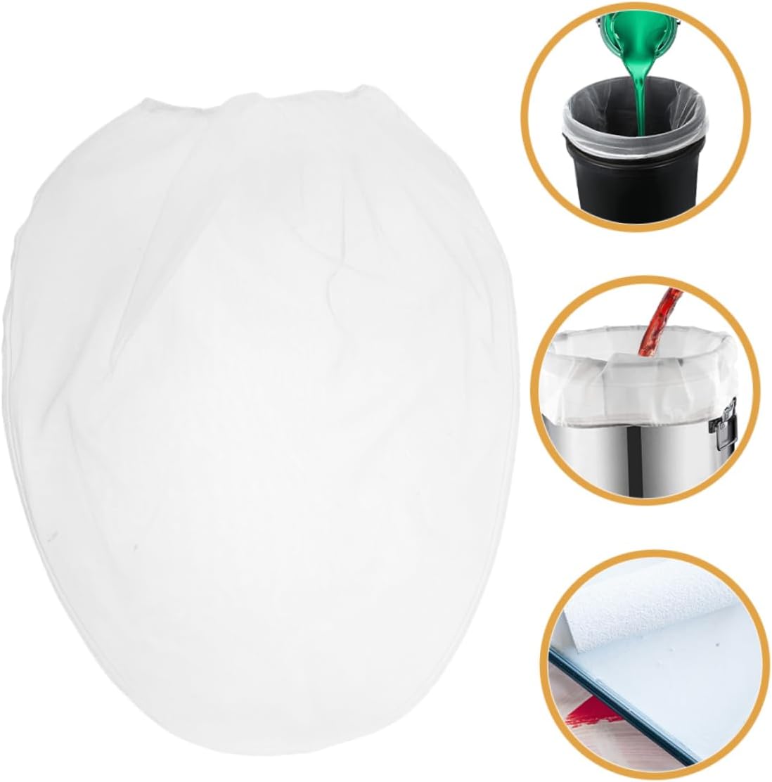 6pcs Paint Strainer Bags 2 Gallon Polyester Reusable Filter