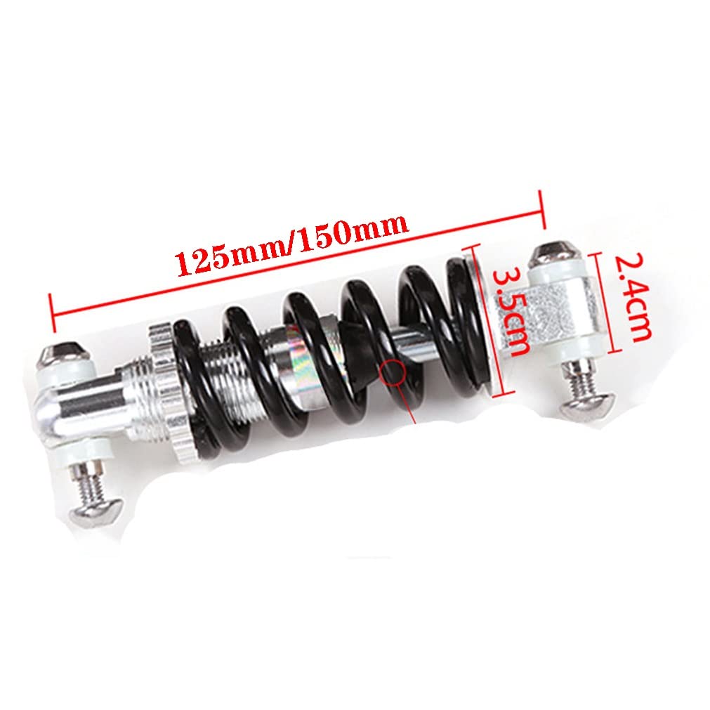 QHYRZE Amortisseur Arrière à Ressort Pour VTT – 100/125/135/150mm – 1000lbs – Noir – Compatible Vélo Pliant & Électrique