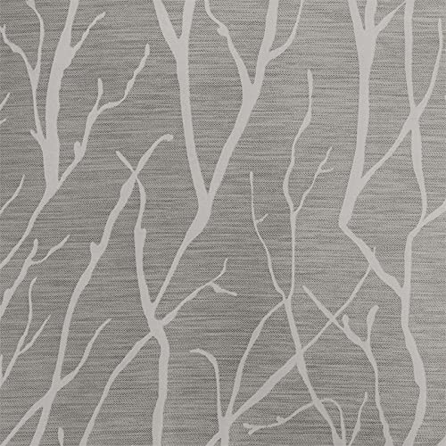 Exclusive Home Curtains Forest Hill Woven Room Darkening Blackout Grommet Top Curtain Panel Pair, 52X96, Ash Grey, 2 Count #TOP1