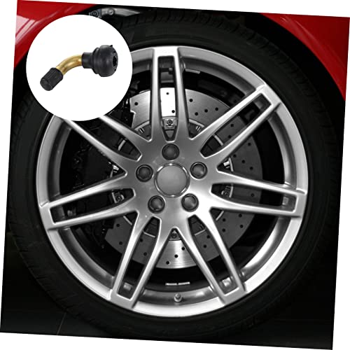 CLISPEED 5 Unidades 45 Boca De Válvula De Pneu a Vácuo Pneu De Carro Haste Da Válvula De 45 Graus Ex