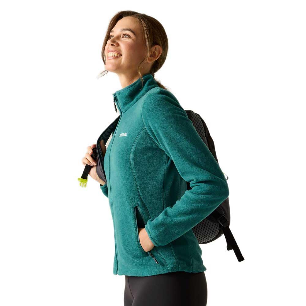 Regatta Women's Floreo IV Full Zip Fleece Sweatshirt in Teal | Size: 12