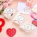 Whaline Valentine's Day Heart Direct Thermal Labels Stickers Conversation Heart Round Self-Adhesive Printer Decals for DIY Candle Name Tag Logo Design, 500 Pcs