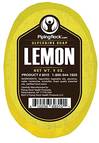 Piping Rock Lemon Glycerine Soap 5 oz (142 g) Bar