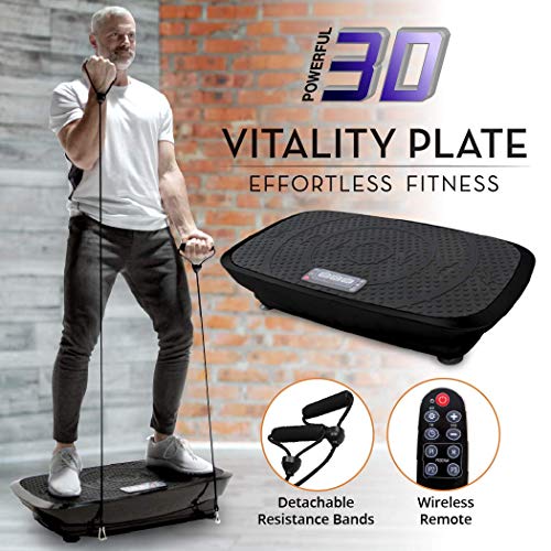 Vitality Plate Vibration Plate Machine Whole Body Workout 3D