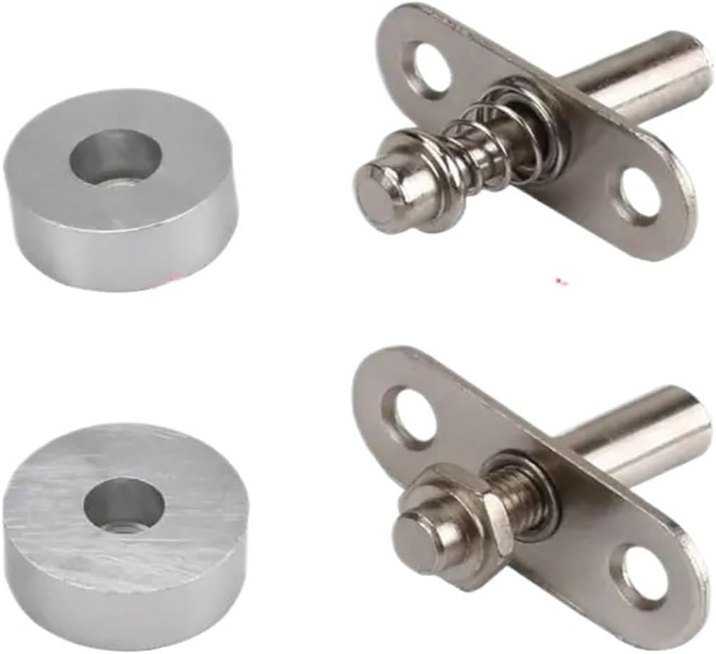 Heavy-Duty Rotation Mounting Hardware Silent Pivot Doors Hinges Adjustable Smooth 360°Universal Joints(Style B)