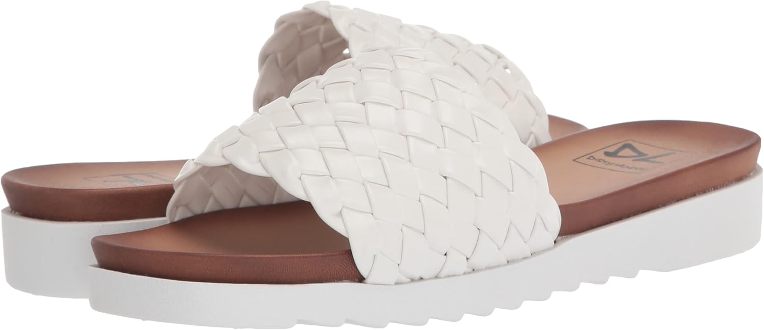 Women's Enjoy IT Slide Sandal, White, 9.5 - Image 7