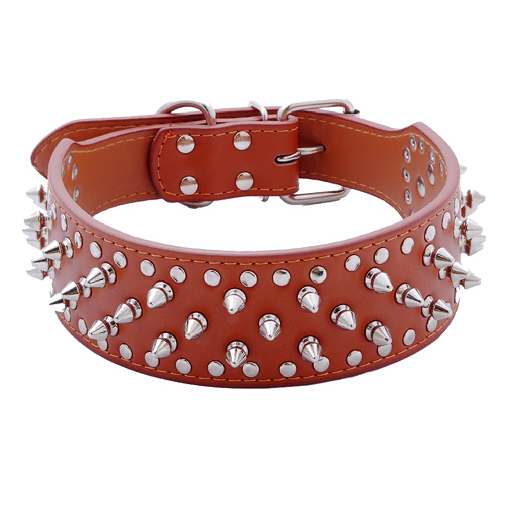 ETOPARS Dog Collar with Spike Studs, Spiked Collar with Studs, Bullet Nail Rivet Dog Collar, Dog Collar for Medium & Large Dogs Pitbull โ image 1