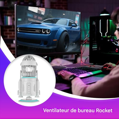 Ventilateur de bureau contre la chaleur pour travailler en silence - 4