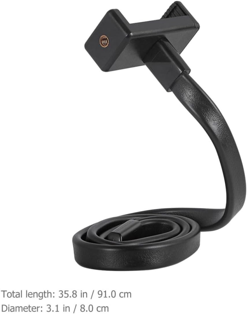 VALICLUD Flexible Phone Stand Bendable Holder for Phone, Black Abs image 2