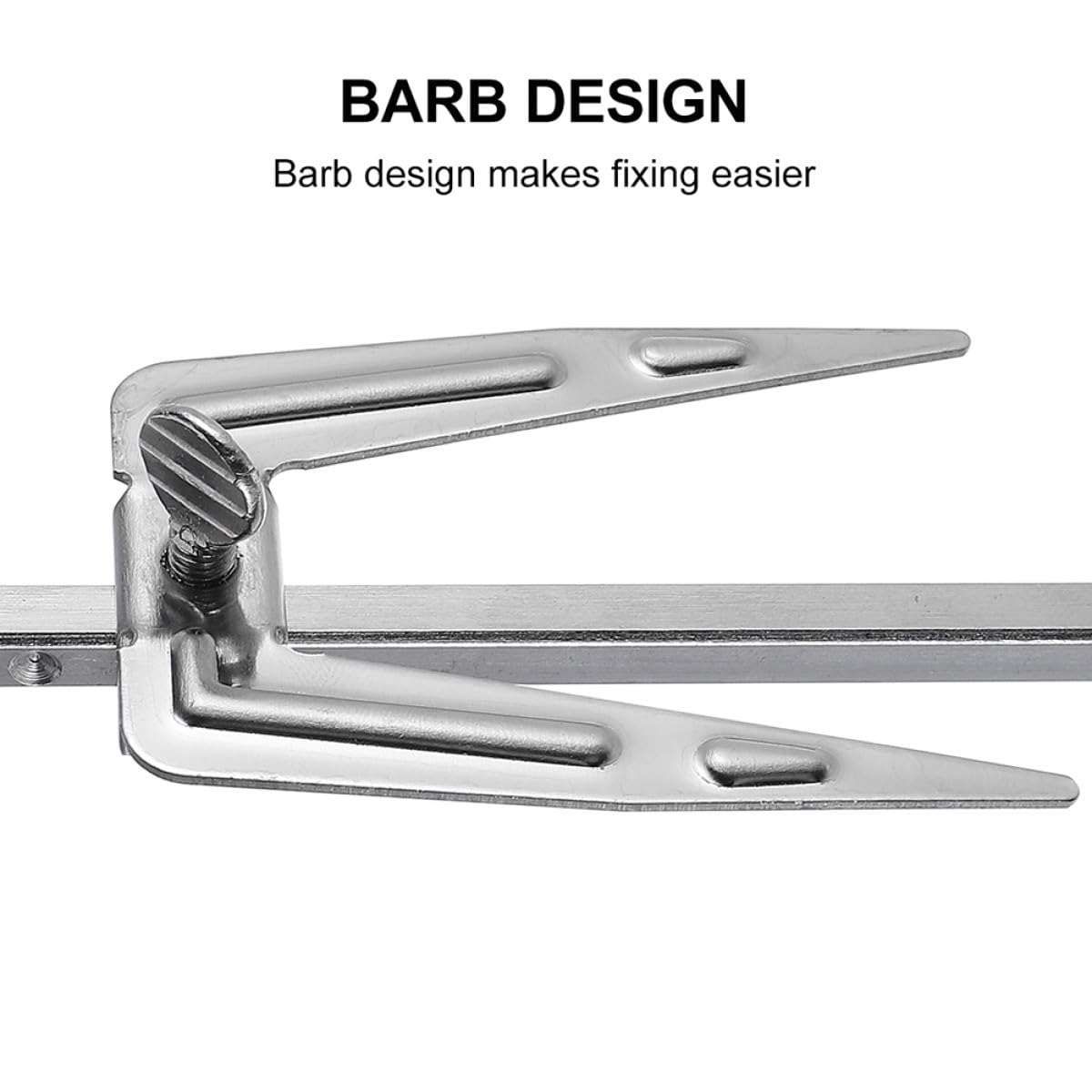 Forche Rotanti da Barbecue in Acciaio Inox 25cm 2 Pezzi | Argento, Antiruggine e Facili da Usare, per Pollo e Maiale, Accessori Bbq per Casa