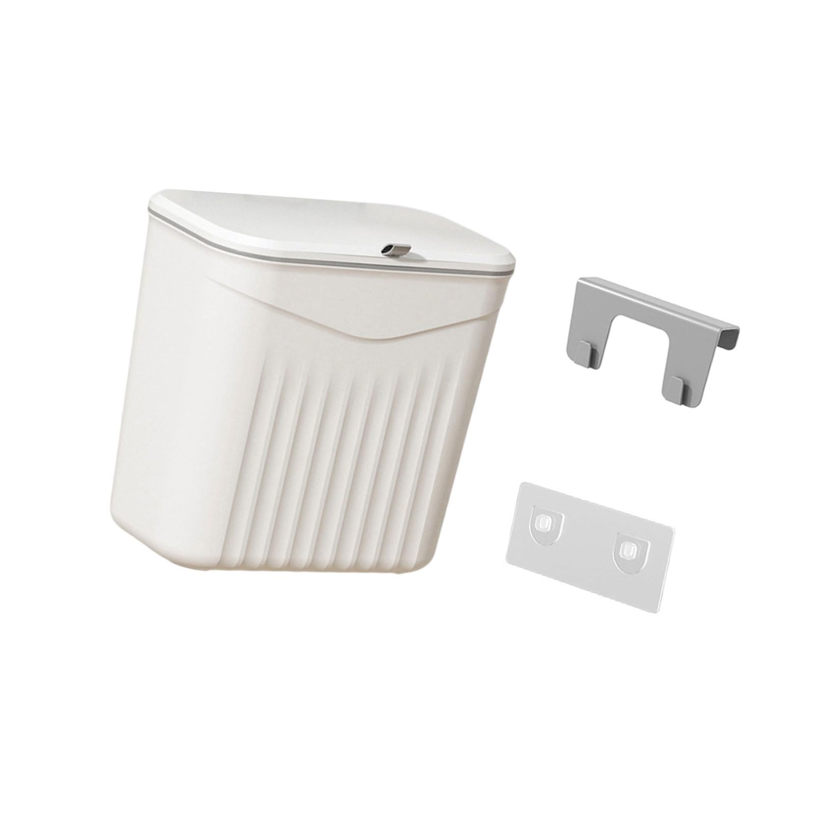 APGLSXY Touch Control Wastebasket with Wall Mount Hanging Structure High Capacity Polystyrene Waste Container for Compact Residences Easy Install Polystyrene Waste Container