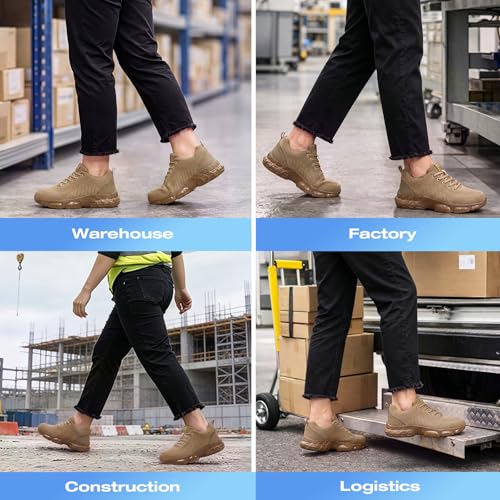 Image of Steel Toe Shoes for Women Safety Work Shoes Wear-Resistant for Warehouse